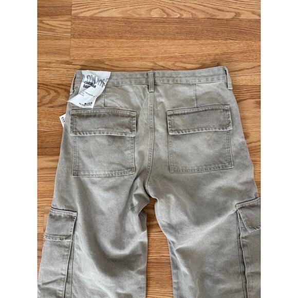 S.O.N.G Women’s Low Rise Cargo Baggy Jean Sz 39 Light beige Brand New - Picture 6 of 6